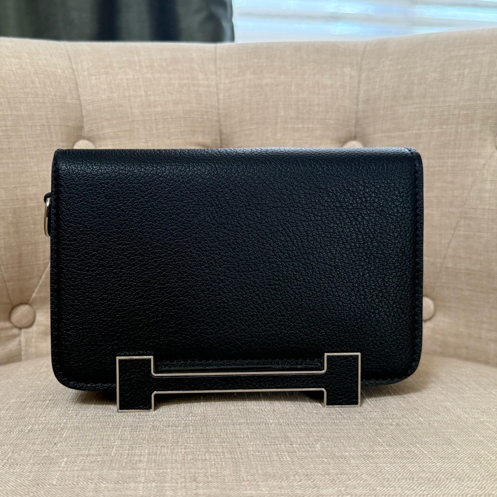 Black Leather Crossbody
